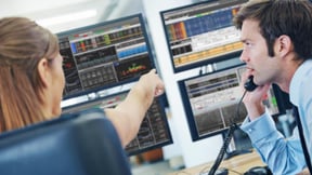 trading floor with Eze Software